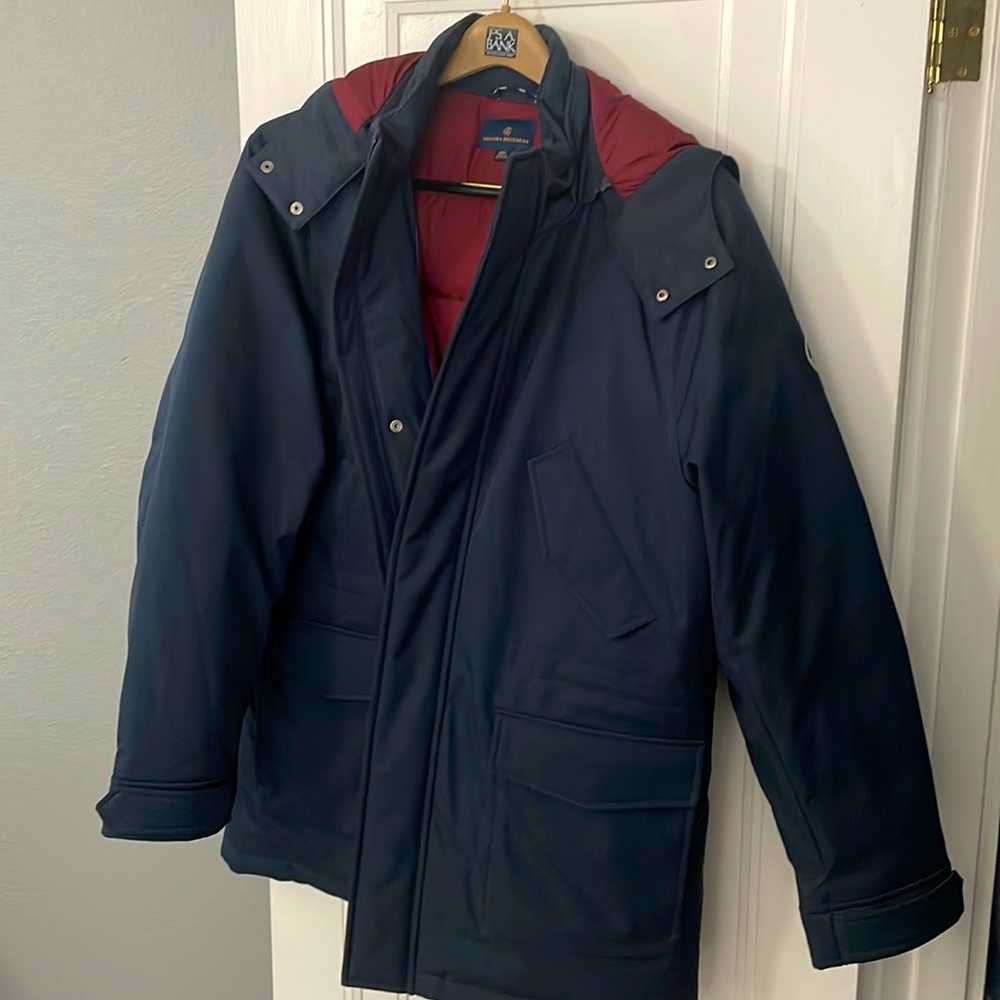 Brooks Brothers down hooded winter coat